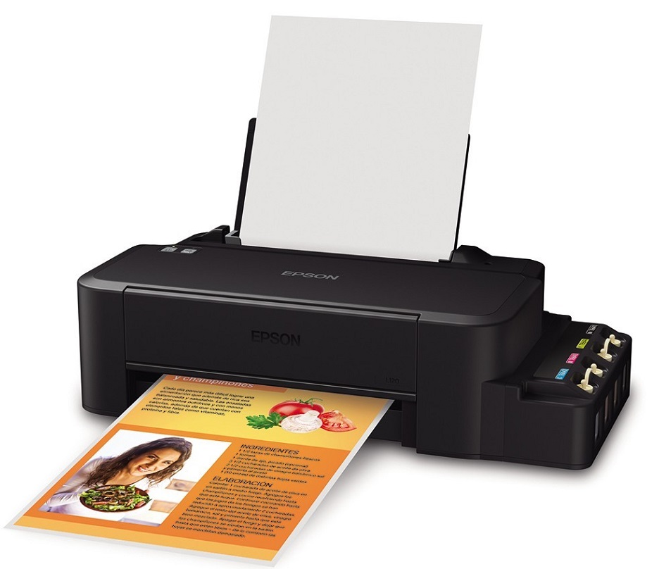 Impresora Tinta Color / Epson L121 C11CD76303 | 2506 - Impresora Epson EcoTank L121 Color 4-Tintas, Formato: A4, Carta & Oficio, Funciones: Solo impresión, Conectividad: USB, Velocidad: 9ppm negro & 4.8ppm color, Resolución: 720 x 720 dpi, Tinta 664 