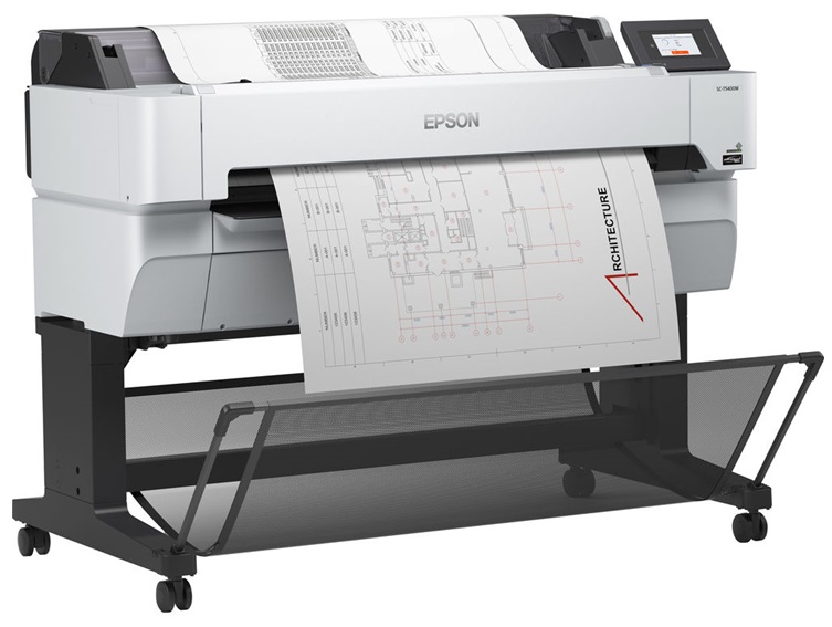 Plotter Epson SureColor SC-T5470M 36'' | 2400 - Plotter Multifuncional tipo Pliego 36'' (91 cm) con funciones de Impresión y escaneo, Conectividad: USB 3.0, Ethernet y Wi-Fi, Resolución: 2400 x 1200 ppp, Escáner integrado