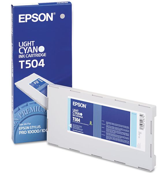 Tinta para Plotter Epson Stylus Pro 10000 / 500 ml | 2503 - Tinta Original Epson UltraChrome. Capacidad 500 ml. El kit Incluye: T499011 Black, T500011 Yellow, T501011 Magenta, T502011 Cyan, T503011 Light Magenta, T504011 Light Cyan  