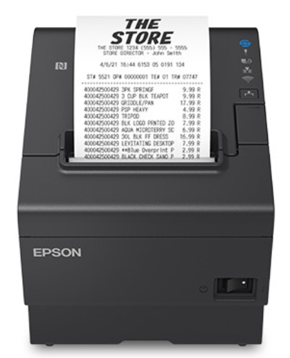 Impresora POS de Recibos / Epson TM-T88VII-052 | 2606 – Epson TM-T88VII C31CJ57052 es una impresora POS térmica directa monocromática diseñada para emitir recibos y tickets con transacciones ultrarrápidas y conectividad avanzada en entornos comerciales