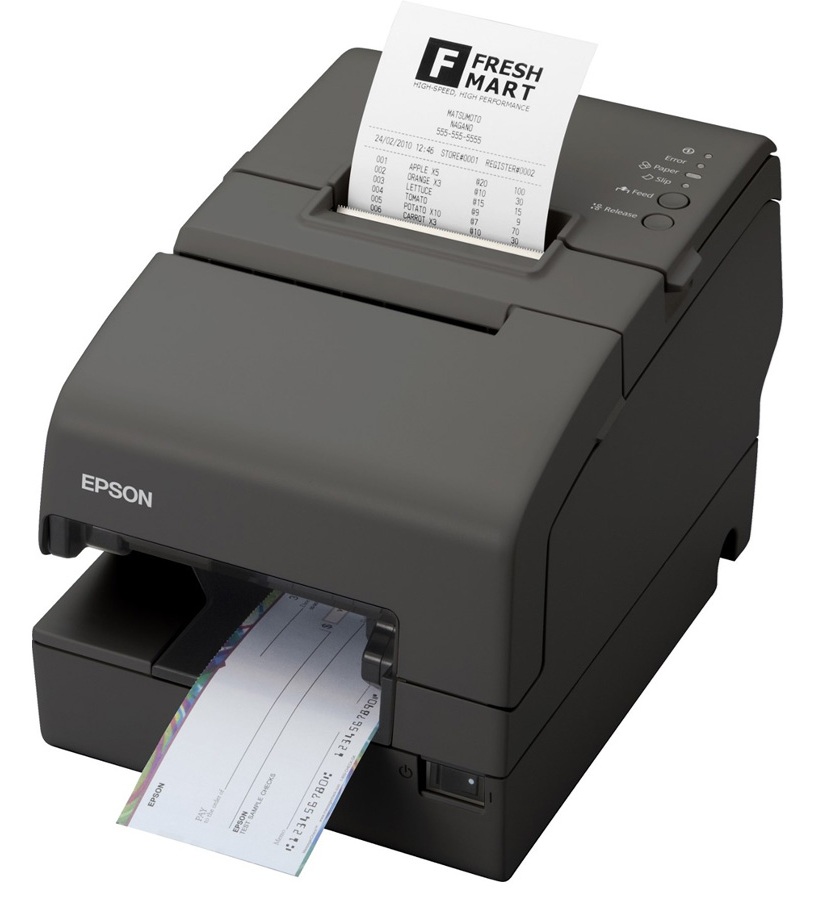 Impresora Matriz de Punto / Epson TM-U675 | 2606 – Epson TM-U675 C31C283A8771 es una impresora diseñada para procesar facturas, cheques y validación de documentos sueltos mediante impacto en puntos de venta, Velocidad máxima de impresión 5.14 lps