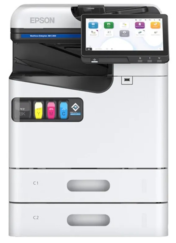 Multifuncional Tinta Color / Epson AM-C400 | 2606 – Epson WorkForce Enterprise AM-C400 C11CJ93201 es una Impresora diseñada para maximizar la productividad de la oficina, Inyección de tinta, Resolución 600 x 2400 dpi, Tecnología PrecisionCore Heat-Free