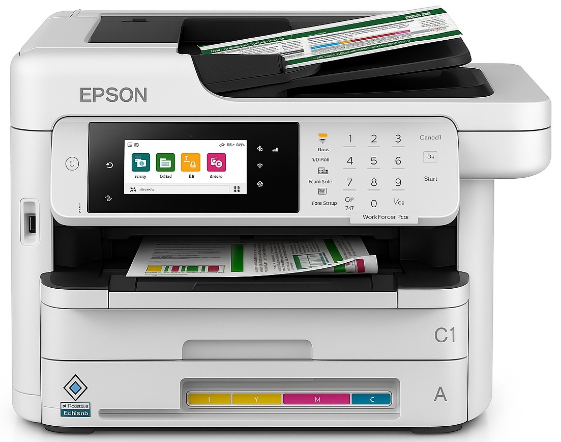 Multifuncional Tinta Color / Epson WF-C5891 | 2606 – Epson WorkForce Pro WF-C5891 C11CK27301 Impresora diseñada para alta productividad y reducción de costos en entornos empresariales, Resolución 4800 x 1200 dpi, Tecnología PrecisionCore Heat-Free