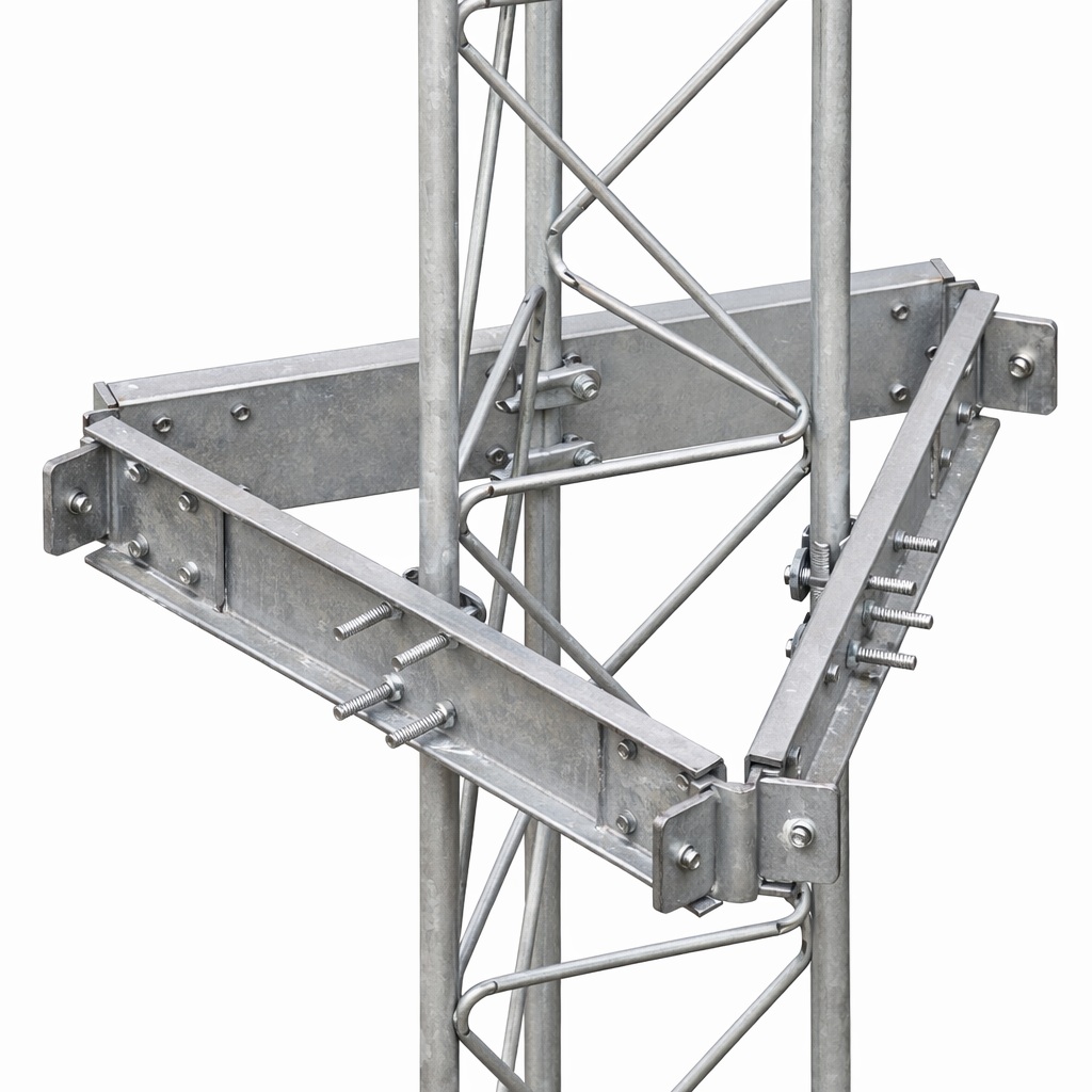 Estabilizador / Syscom Towers SEST-30G | 2604 - Syscom Towers SEST-30G es un estabilizador diseñado para tramos de torre STZ30G, fabricado en acero galvanizado por inmersión en caliente, cuenta con sujeción en 6 puntos para máxima estabilidad 