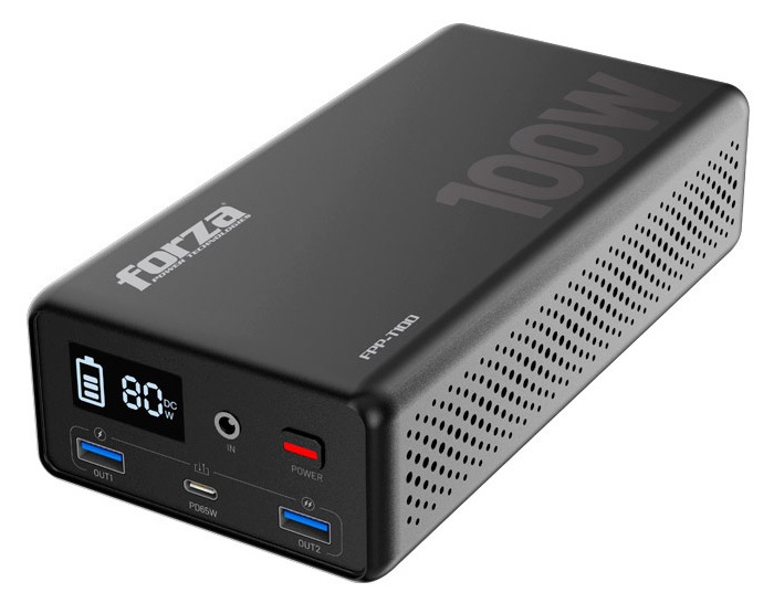 Estación de Energía Portátil / Forza FPP-T100 | 2607 – Forza FPP-T100 es una estación de energía portátil diseñada para suministrar energía de respaldo a computadores portátiles, dispositivos móviles y equipos electrónicos de baja potencia. 