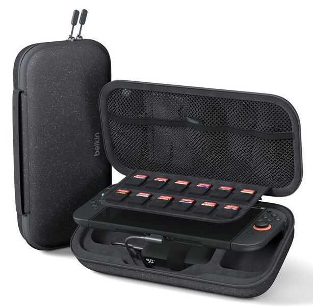 Estuche de carga USB-C de 20W / Belkin ENA001fqCH-V1 | 2604 – Belkin ENA001fqCH-V1 es un estuche de carga diseñado para proteger y suministrar energía a la consola Nintendo Switch 2, incluye una batería externa extraíble de 10000 mAh que entrega 20W