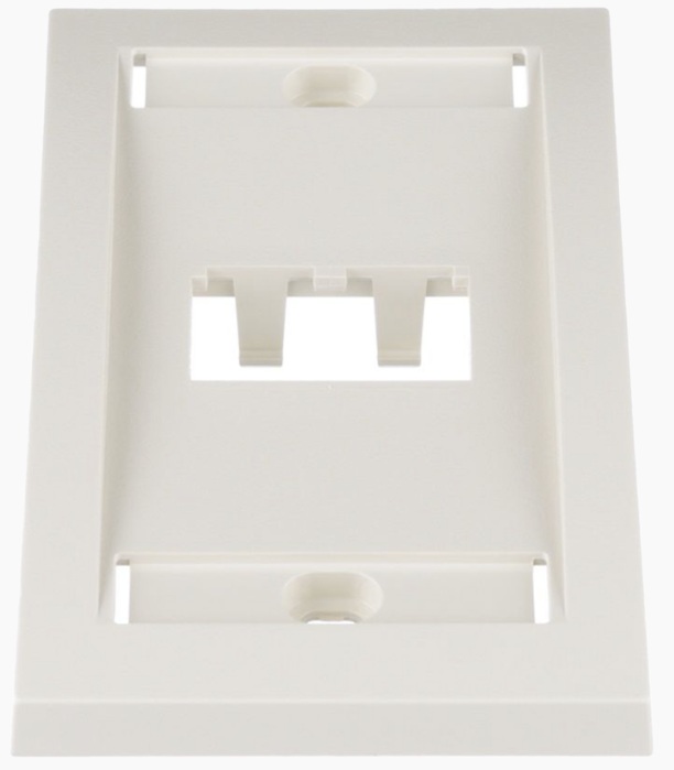 Panduit CFPE2IWY / Faceplate Ejecutivo 2-Port | 2603 - Panduit CFPE2IWY es una placa frontal de la serie ejecutiva diseñada para admitir dos módulos Mini-Com en instalaciones de red. Fabricada en material plástico ABS de alta resistencia, perfil elevado