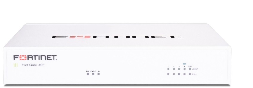 Firewall  5-Puertos - Fortinet FortiGate 40F | 2301 - Dispositivo de seguridad con servicios combinados de protección 24x7 FortiCare & FortiGuard Unified (UTM), 3-Puertos LAN Gigabit, 1-Puerto RJ45 FortiLink Gigabit, 1-Puerto WAN/DMZ Gigabit