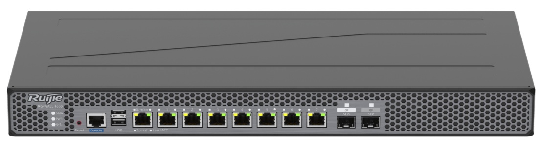 Firewall  8-Puertos / Ruijie RG-WALL1600-Z3200-S | 2508 - Ruijie RG-WALL1600-Z3200-S es un firewall de próxima generación de la serie Z, diseñado para ofrecer seguridad avanzada, gestión inteligente y facilidad de implementación en entornos empresariales