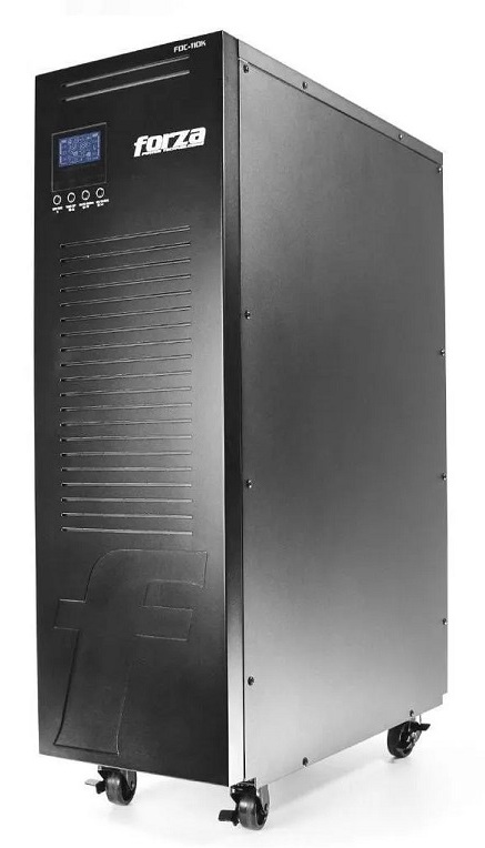 UPS 10 KVA Online / Forza FDC-110K | 2607 – Forza FDC-110K es una UPS con Topología de doble conversión (True Online), diseñada para proteger centros de datos, servidores, equipos de telecomunicaciones. Capacidad 10000VA / 10000W, Entrada 110–300V