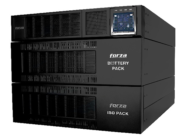 UPS 10 KVA Online Rack / Forza FDC-110KMR-ISO | 2607 – Forza FDC-110KMR-ISO es una UPS tipo Rack con transformador reductor de aislamiento integrado, Topología de doble conversión (True Online), diseñada para proteger centros de datos, servidores