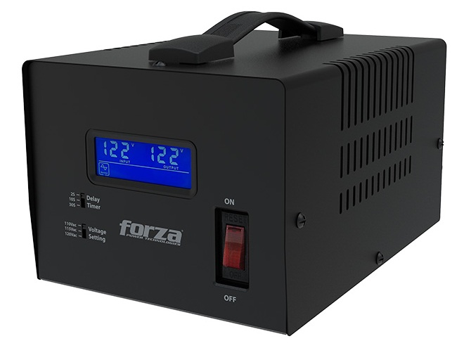 Regulador de Voltaje – 3.6 KVA / Forza FVR-3601 | 2607 – Forza FVR-3601 Regulador automático de voltaje (AVR) diseñado para proteger equipos electrónicos, electrodomésticos, motores y sistemas sensibles contra fluctuaciones de tensión, sobretensiones