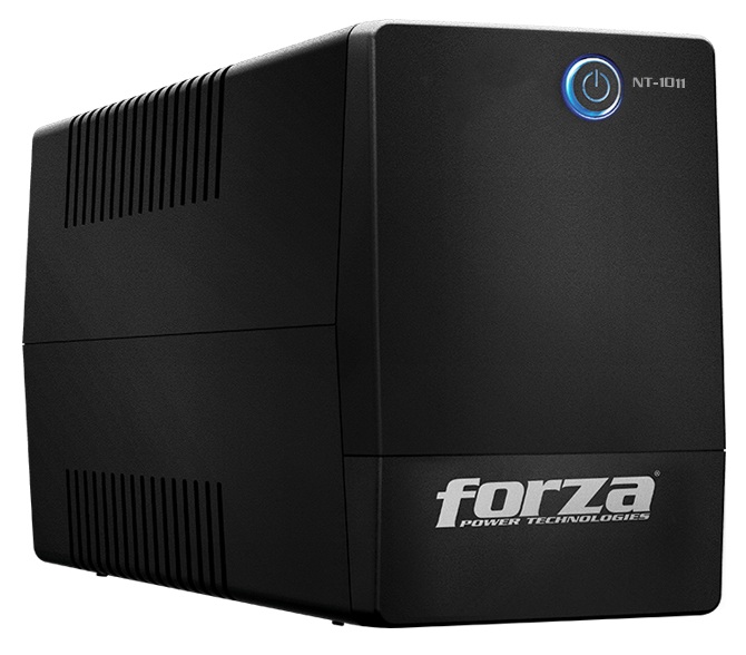 UPS 1000 VA Interactiva / Forza NT-1011 | 2607 – Forza NT-1011 UPS con topología línea interactiva, diseñada para proteger computadores, periféricos y equipos electrónicos contra interrupciones del suministro eléctrico, fluctuaciones de voltaje