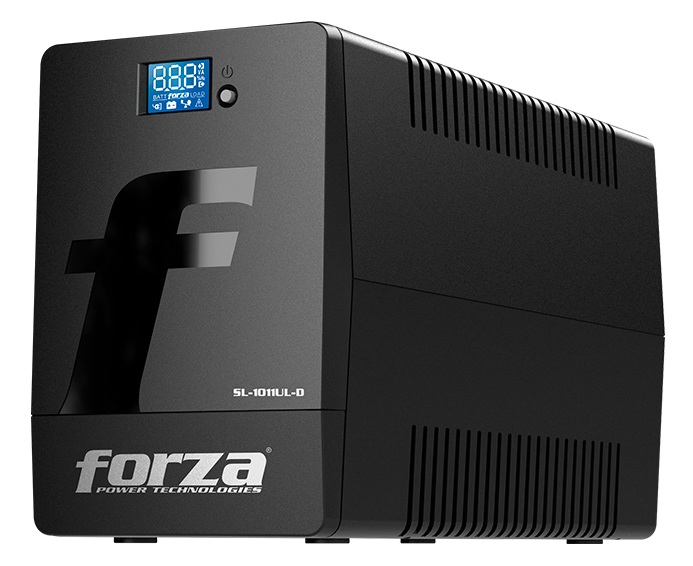 UPS 1000 VA Interactiva / Forza SL-1011UL | 2607 – Forza SL-1011UL UPS con topología línea interactiva, diseñada para proteger computadores, estaciones de trabajo y equipos electrónicos contra interrupciones del suministro eléctrico, fluctuaciones