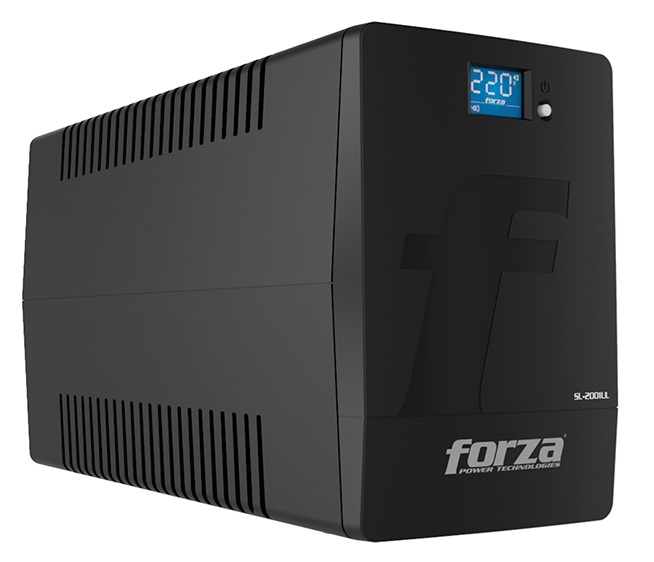 UPS 2000 VA Interactiva / Forza SL-2001UL | 2607 – Forza SL-2001UL es una UPS con topología línea interactiva, diseñada para proteger computadores, estaciones de trabajo, servidores, equipos de red y periféricos contra interrupciones del suministro