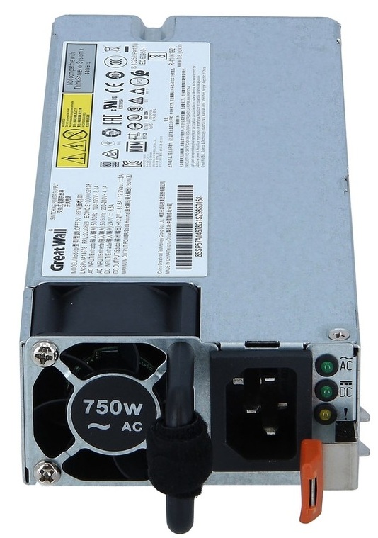 Fuente de poder para Servidor – 750W / Lenovo 7N67A00883 | 2606 – Lenovo 7N67A00883 es una fuente de alimentación diseñada para proporcionar energía eléctrica regulada y de alta eficiencia a servidores empresariales. PPotencia de salida de 750 Watt