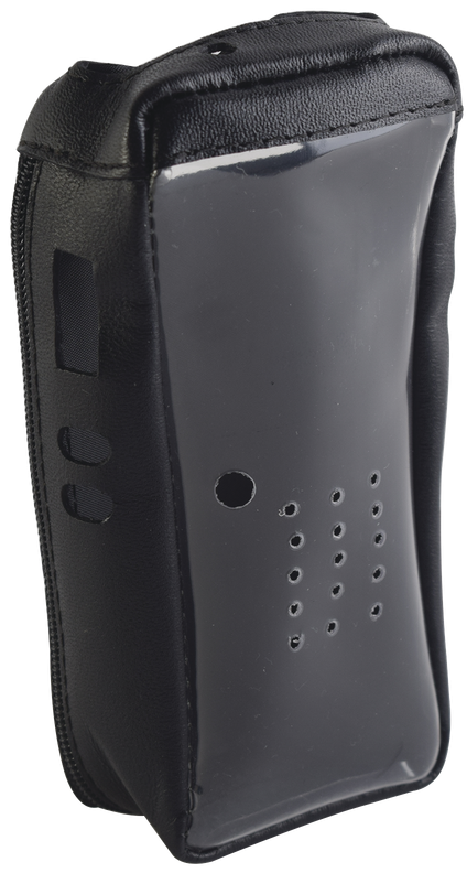 Syscom FSMNX-200T / Funda de Piel | 2604 - Syscom FSMNX-200T es una funda diseñada para la protección y transporte de radios portátiles, fabricada en piel reforzada de alta durabilidad, incluye visor frontal de plástico transparente para visualización