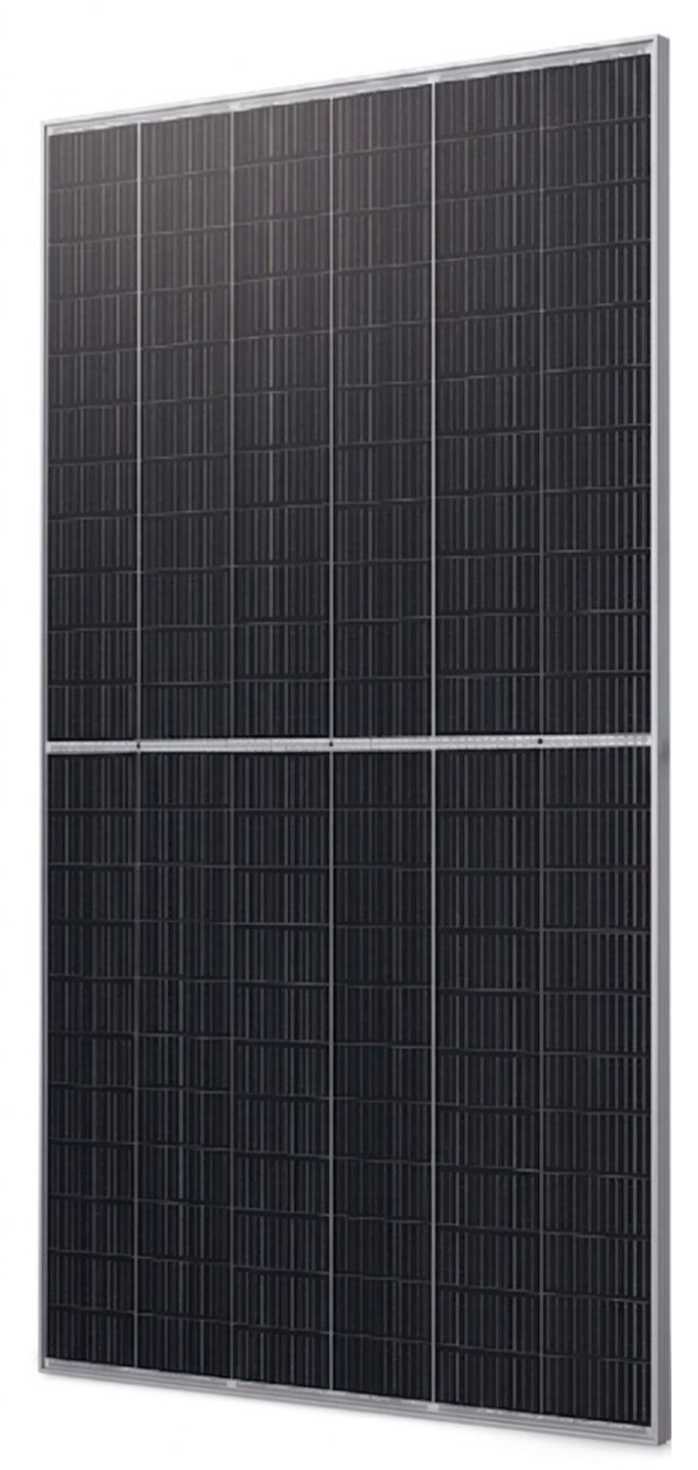Panel Solar Bifacial – 610W / GCL NT12R-66GDF | 2607 – GCL NT12R/66GDF es un panel solar fotovoltaico bifacial de doble vidrio con tecnología TOPCon N-Type, diseñado para plantas solares de gran escala y aplicaciones comerciales e industriales.