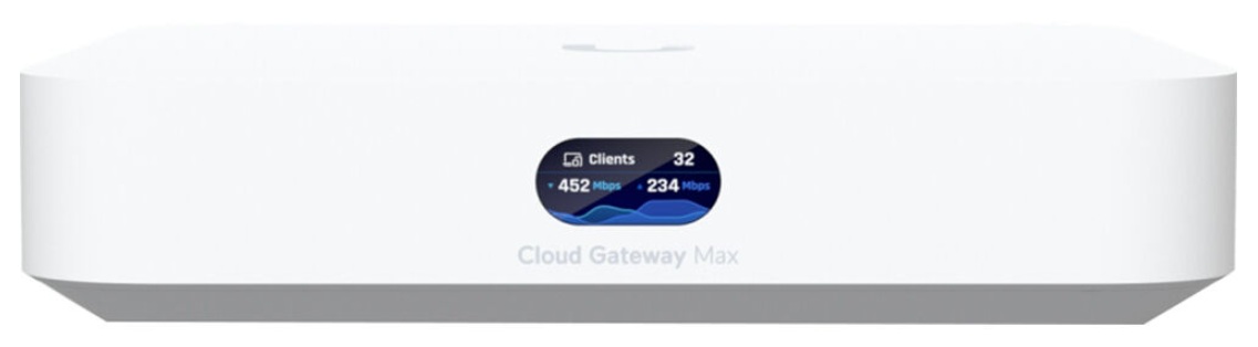 Gateway de red / Ubiquiti UXG-Max | 2507 - Gateway Ubiquiti UXG-Max / UniFi Gateway Max multi-WAN de alto rendimiento diseñado para redes empresariales que requieren conectividad 2.5 GbE, seguridad avanzada, y VPN robusta. A diferencia de Cloud Gateway