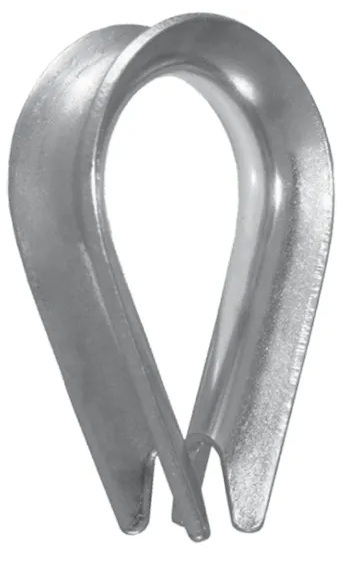 Guardacabo de Acero / Syscom Towers SCUE-474 | 2604 - Syscom Towers SCUE-474 es un guardacabo diseñado para proteger cables de acero contra el desgaste y la deformación en puntos de flexión, fabricado en acero galvanizado para prevenir la corrosión
