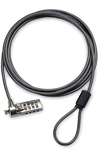 Targus PA410U-71 / Guaya de Seguridad  | 2507 - Guaya de seguridad con clave reajustable, diseñada para proteger laptops, proyectores y otros dispositivos con ranura tipo Kensington. Ideal para entornos corporativos, educativos y espacios públicos 