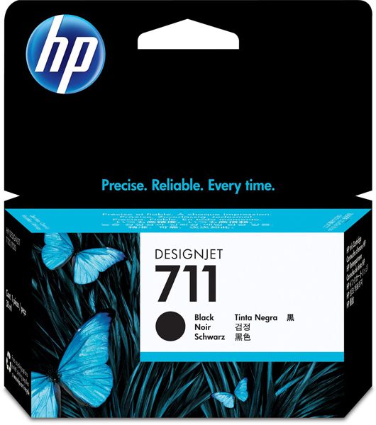Tinta HP 711 CZ129A / Negro 38 ml | 2405 - Tinta HP CZ129A Capacidad 38 ml. HPlotter P T120 T130 T520 T530  