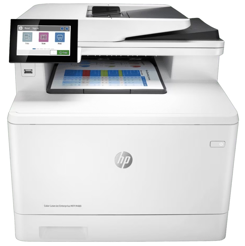 HP LaserJet M480f / Multifuncional Láser Color | 2606 – HP Color LaserJet Enterprise MFP M480f 3QA55A#BGJ Impresora diseñada para centralizar funciones de impresión, copia, escaneado, fax en entornos corporativos. Tecnología láser a color a 29 ppm