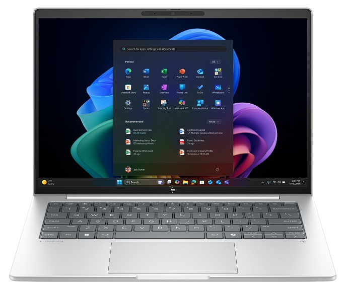 Portátil Core Utra-7 de 14'' / HP EliteBook 8 G1i | 2608 - HP EliteBook 8 G1i Next Gen AI Wolf Pro Security Edition D6RR8AT es un laptop empresarial con pantalla táctil IPS de 14 pulgadas WUXGA (1920 × 1200), Procesador Intel Core Ultra 7-258V