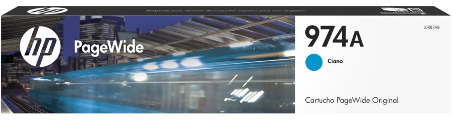Tinta HP 974A Cian / 3K | 2405 - L0R87AL / Cartucho de Tinta HP 974A Cian. Rendimiento Estimado 3.000 Páginas al 5%. 