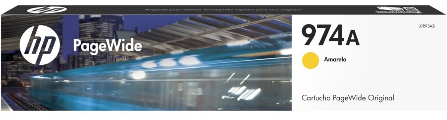 Tinta HP 974A Amarillo / 3K | 2405 - L0R93AL / Cartucho de Tinta HP 974A Amarillo. Rendimiento Estimado 3.000 Páginas al 5%. 