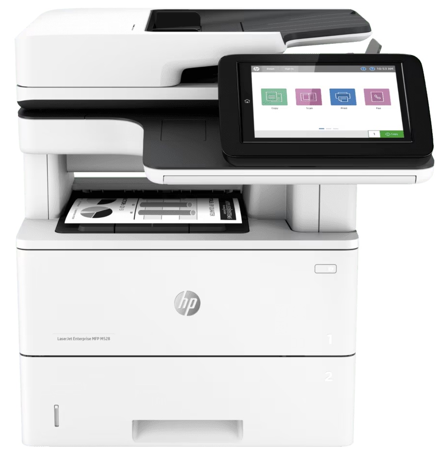 HP LaserJet M528dn / Multifuncional Láser B&N | 2606 – HP LaserJet Enterprise MFP M528dn 1PV64A#BGJ es una impresora diseñada para centralizar funciones de impresión, copia y escaneado en entornos de oficina. Tecnología láser monocromática hasta 45 ppm