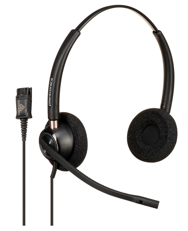HP Poly EncorePro 520 QD / Auricular para Call Center | 2606 – HP Poly EncorePro 520 783P6AA#ABA son unos audífonos diseñados para centros de atención al cliente corporativos intensivos, Conectividad cableada Quick Disconnect heredada, Audio biaural