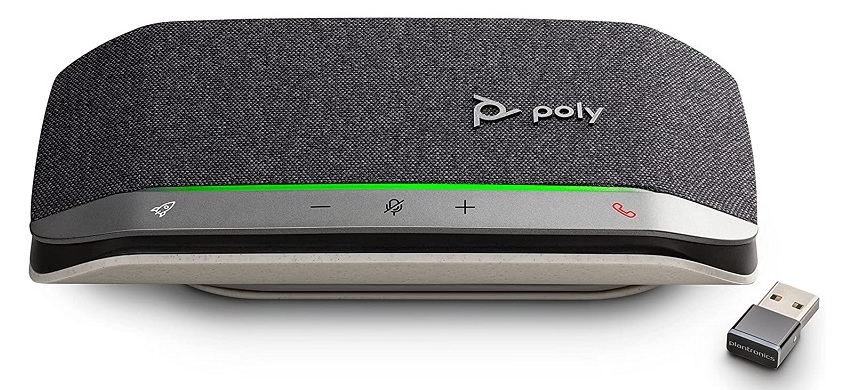 Altavoz HP 772C9AA / Poly Sync 20+ | 2509 - HP Poly Sync 20+ 772C9AA Altavoz inteligente Certificado para Microsoft Teams, Ideal para salas de 4 x 4 mts, Conexión USB & Bluetooth, Controles: Silenciar, Ajuste de volumen, Encendido/Apagado, Responder