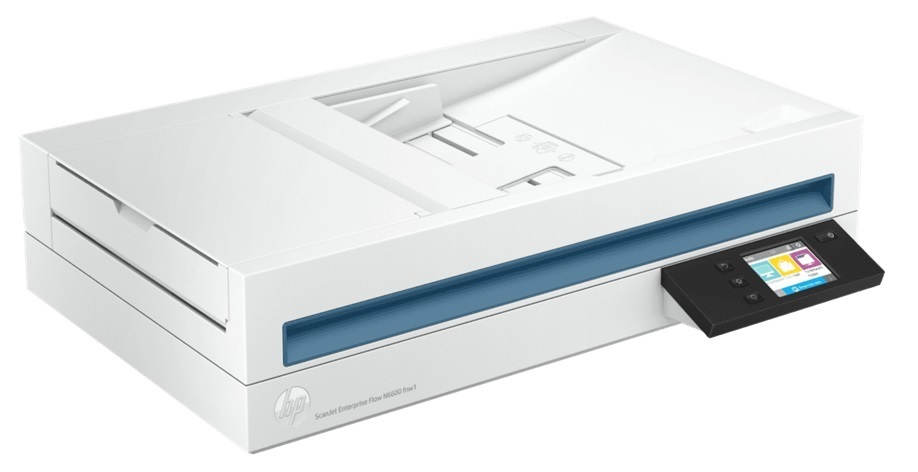 Escáner Cama Plana 100 ipm / HP SscanJet N6600 fnw1 | 2512 - HP ScanJet Enterprise Flow N6600 fnw1 - 20G08A#BGJ es un Escaner Cama Plana con alimentador automático de documentos, Procesador de 666 MHz, Memoria RAM de 1GB, Tecnología de escaneo: CIS