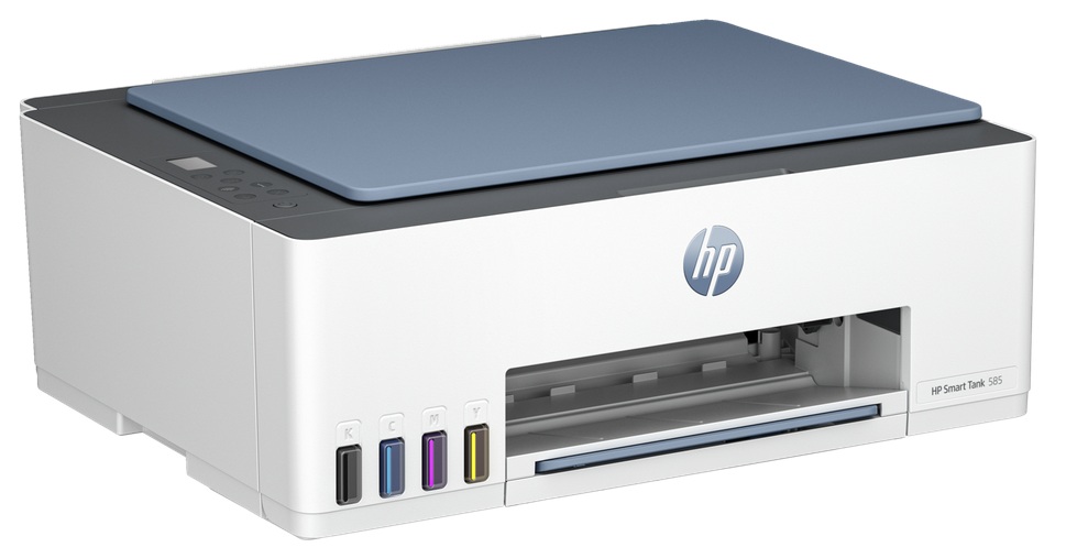 HP Smart Tank 585 / Multifuncional Tinta color | 2606 – HP Smart Tank 585 1F3Y4A#AKY es una impresora diseñada para centralizar funciones de impresión, copia y escaneado en el hogar y oficina. Tecnología inyección de tinta, 12 ppm negro / 5 ppm Color
