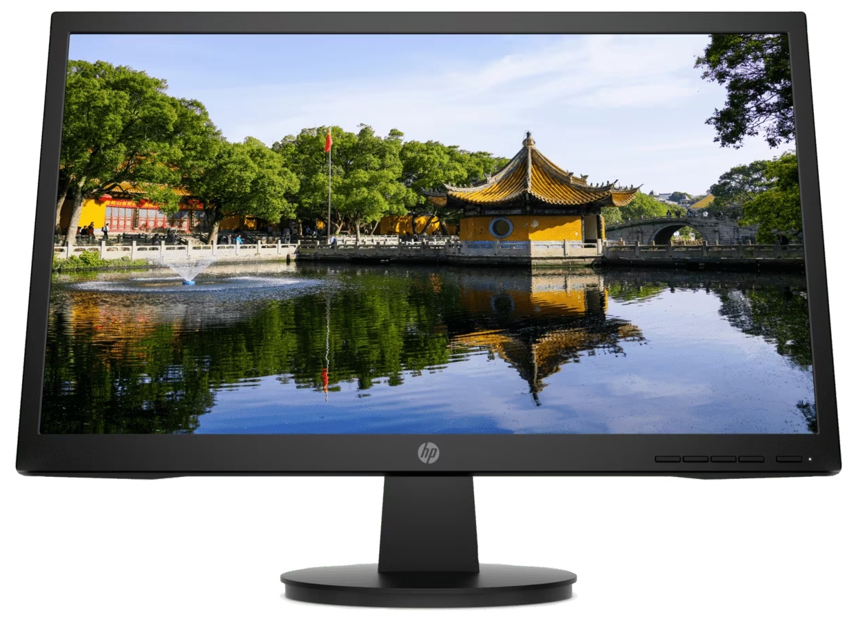 Monitor 21.5'' FHD Plano / HP V22v G5 | 2606 – HP V22v G5 65P56AA#ABA es un monitor diseñado para simplificar y completar tareas informáticas cotidianas, Pantalla con tecnología VA LCD de 21.45 pulgadas, Resolución nativa FHD de 1920 x 1080 píxeles