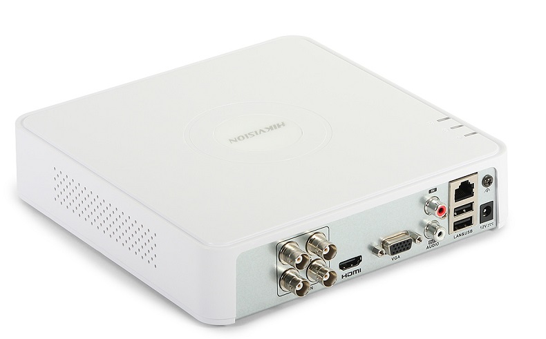  DVR 1080P lite - Hikvision DS-7104HQHI-K1(S) / 4 canales | 2202 – DVR 1080P lite, 4MP, Entrada de video IP: 1-ch, Entrada analógico: 4-ch (BNC), Señales de Entrada: HDTVI/AHD/CVI/CVBS/IP, Audio E/S: 1-ch (RCA), VGA /HDMI. DS-7104HQHI-K1(S)/(C)(S)