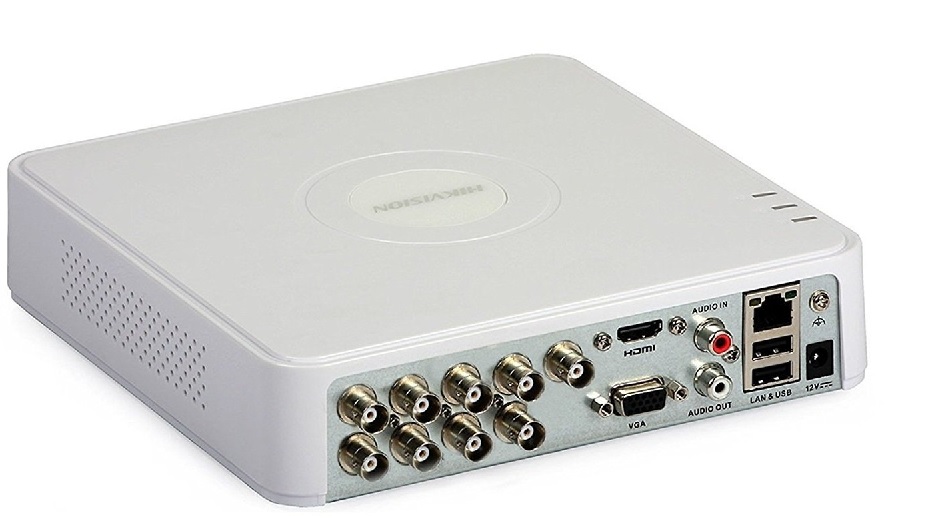 DVR Hikvision DS-7108HGHI-K1 / 8-Canales | 2110 - DVR 1080P lite, 8 Canales TURBOHD + 2 Canal IP, 1 Bahía de Disco Duro, H.265+, 1 Canal de Audio, Audio por Coaxitron, Salida de vídeo Full HD, 1x VGA, 1x HDMI, 1x RJ45, 1x Sata, HDD: 4TB