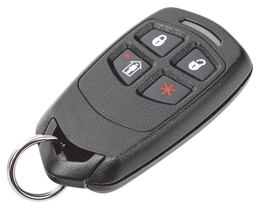 Control remoto / Resideo 5834-4 | 2605 – Honeywell Home Resideo 5834-4 es un control remoto diseñado para ofrecer acceso rápido a sistemas de alarma de intrusión, que cuenta con cuatro botones programables empotrados para reducir falsas activaciones