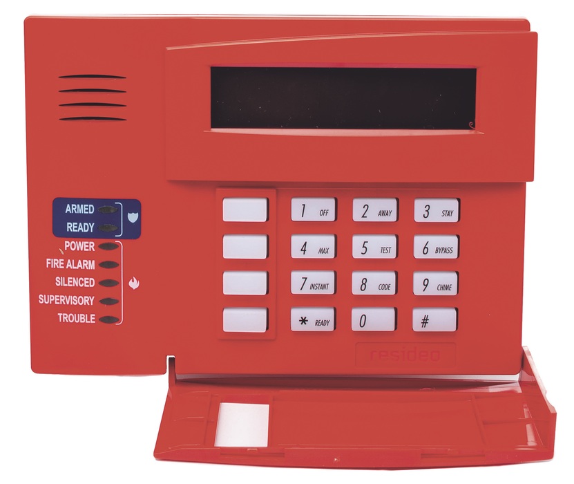 Resideo 6160CR2 / Teclado programador | 2605 – Honeywell Home Resideo 6160CR2 teclado programador diseñado para el control y la gestión comercial de sistemas híbridos de alarma de intrusión e incendio, cuenta con una interfaz alfanumérica de 2-Lineas
