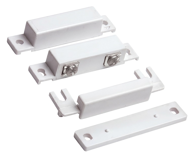 Resideo 7939WGWH / Contacto magnético | 2605 – Honeywell Home Resideo 7939WGWH contacto magnético diseñado para detección perimetral de apertura en puertas y ventanas de sistemas de alarma residenciales o comerciales, montaje estilo 39 tradicional