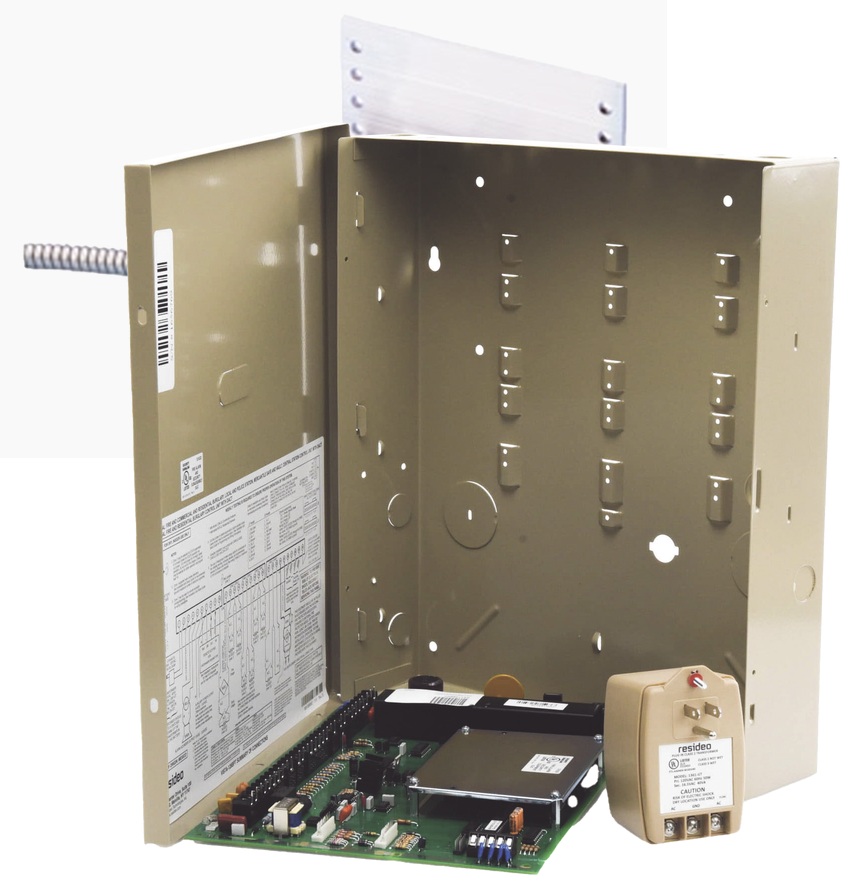 Panel de alarma / Resideo VISTA-128-BP-T | 2605 – Honeywell Home Resideo VISTA-128-BP-T es un panel de alarma diseñado para sistemas de intrusión comerciales y residenciales medianos a grandes, que maneja hasta 128 zonas de protección totales