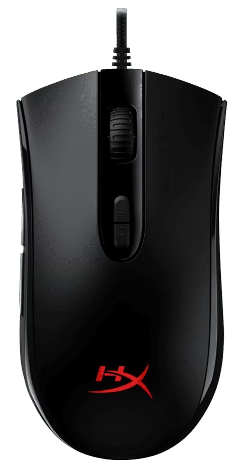 Mouse Gamer con cable / HyperX Pulsefire Core | 2606 – HyperX 4P4F8AA es un ratón diseñado para juegos ópticos de alta solidez mediante conectividad alámbrica, Dispositivo ergonómico con diseño simétrico, Siete botones completamente programables