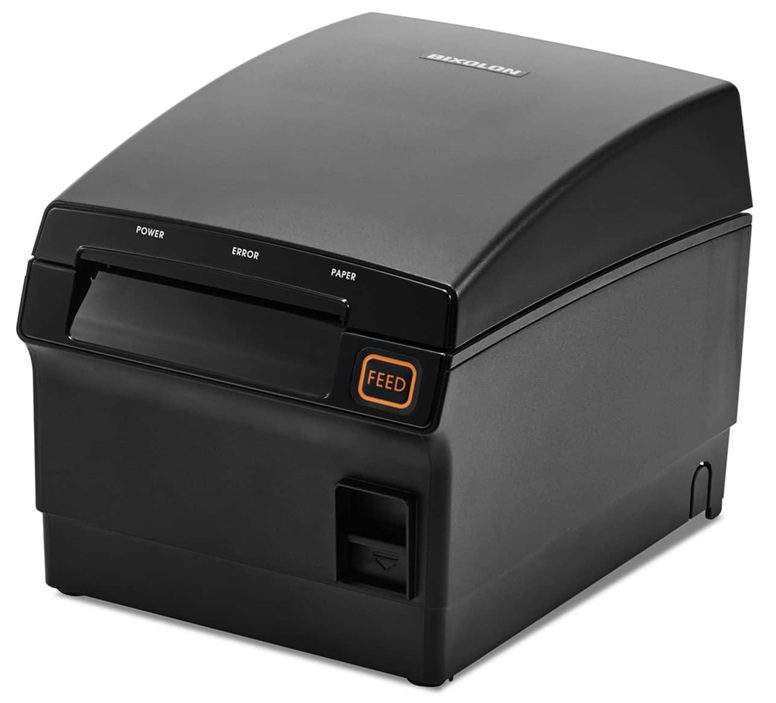 Impresora POS Térmica - WiFi / Bixolon SRP-F312IICOPWK | 2607 – Bixolon SRP-F312IICOPWK Impresora térmica POS de salida frontal diseñada para puntos de venta, restaurantes y aplicaciones de hospitalidad. Tecnología de impresión: Térmica directa