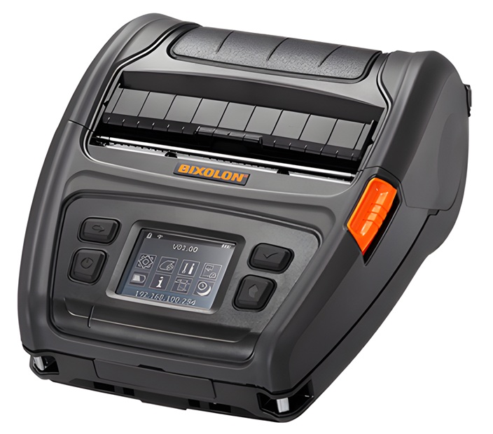 Impresora Portátil – WiFi / Bixolon XM7-40IWK | 2607 – Bixolon XM7-40IWK Impresora POS móvil diseñada para aplicaciones de logística, transporte, almacenamiento, manufactura y salud. Impresión térmica directa, Resolución 203 dpi, Velocidad 127 mmps