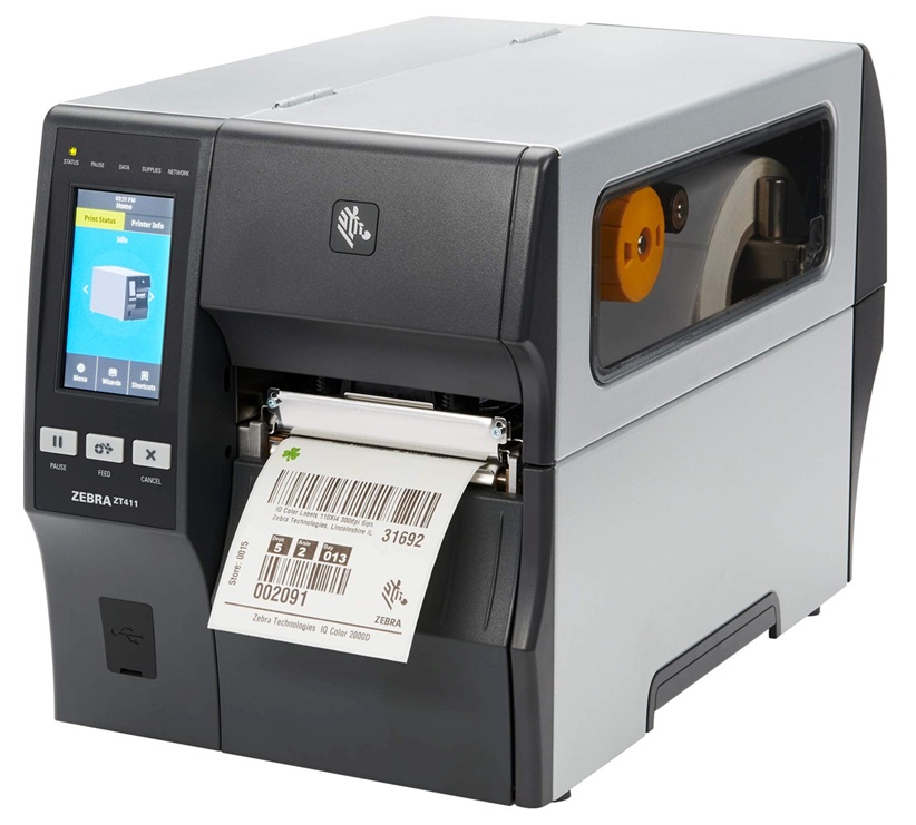 Impresora de Etiquetas - Industrial / Zebra ZT411 | 2607 – Zebra ZT411 ZT41142-T010000Z es una impresora industrial de etiquetas diseñada para aplicaciones de manufactura, logística, transporte y comercio. Transferencia térmica y térmica directa