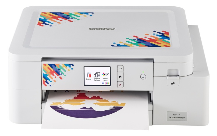 Brother SP1 / Impresora de Sublimación | 2606 – Brother SP1 es una Impresora diseñada para proyectos personalizados de sublimación digital sobre textiles y objetos, Sublimación de tinta, Resolución 1200 x 2400 dpi, Área máxima de impresión 215 x 355 mm