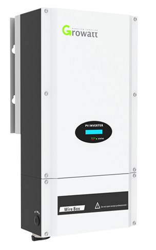 Inversor Solar On Grid 10KW - Growatt MIN 10000MTLP-US | 2204 - Inversor Solar On Grid 10KW con conexión a Red, Rango de voltaje operativo: 100V - 600V, Corriente de entrada máxima: 38A, Potencia de salida: 10000W / Máx. 10000W. MIN 10000MTLP-US