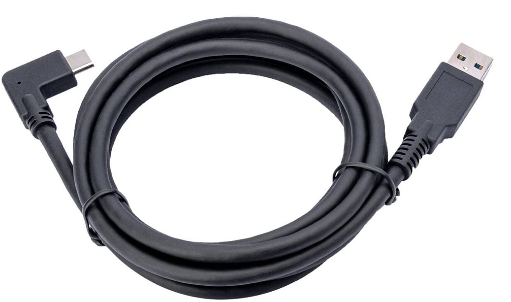 Jabra 14202-09 / Cable USB | 2406 – Cable USB para PanaCast, Factor de forma de conector 1: Derecho, Factor de forma de conector 2: Angular, Conector: USB A Versión 2.0 Macho, Longitud: 1.8 metros