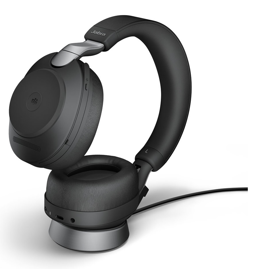 Jabra Evolve2 85 MS Stereo / Diadema Inalambrica | 2406 - Jabra 28599-999-889 Diadema Bluetooth, Certificada para Microsoft Teams, Conector 3.5mm, Alcance inalámbrico 30m, 10x Micrófonos, Cancelación activa de ruido, Procesamiento de señales DSP 
